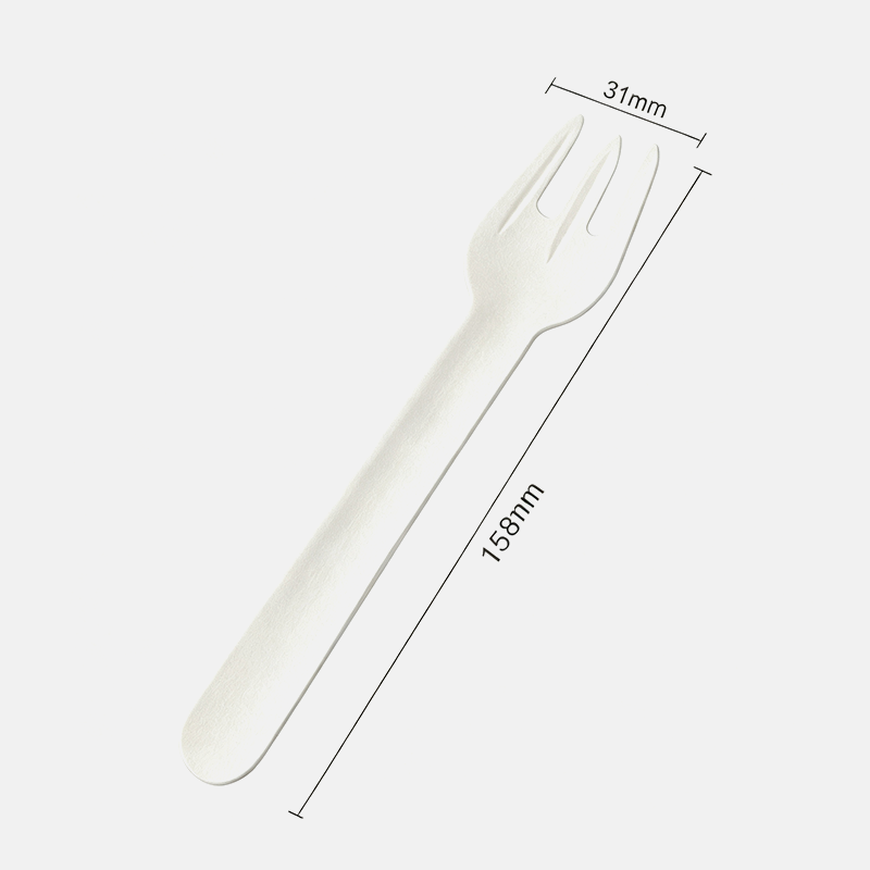 Tenedor de papel ecológico